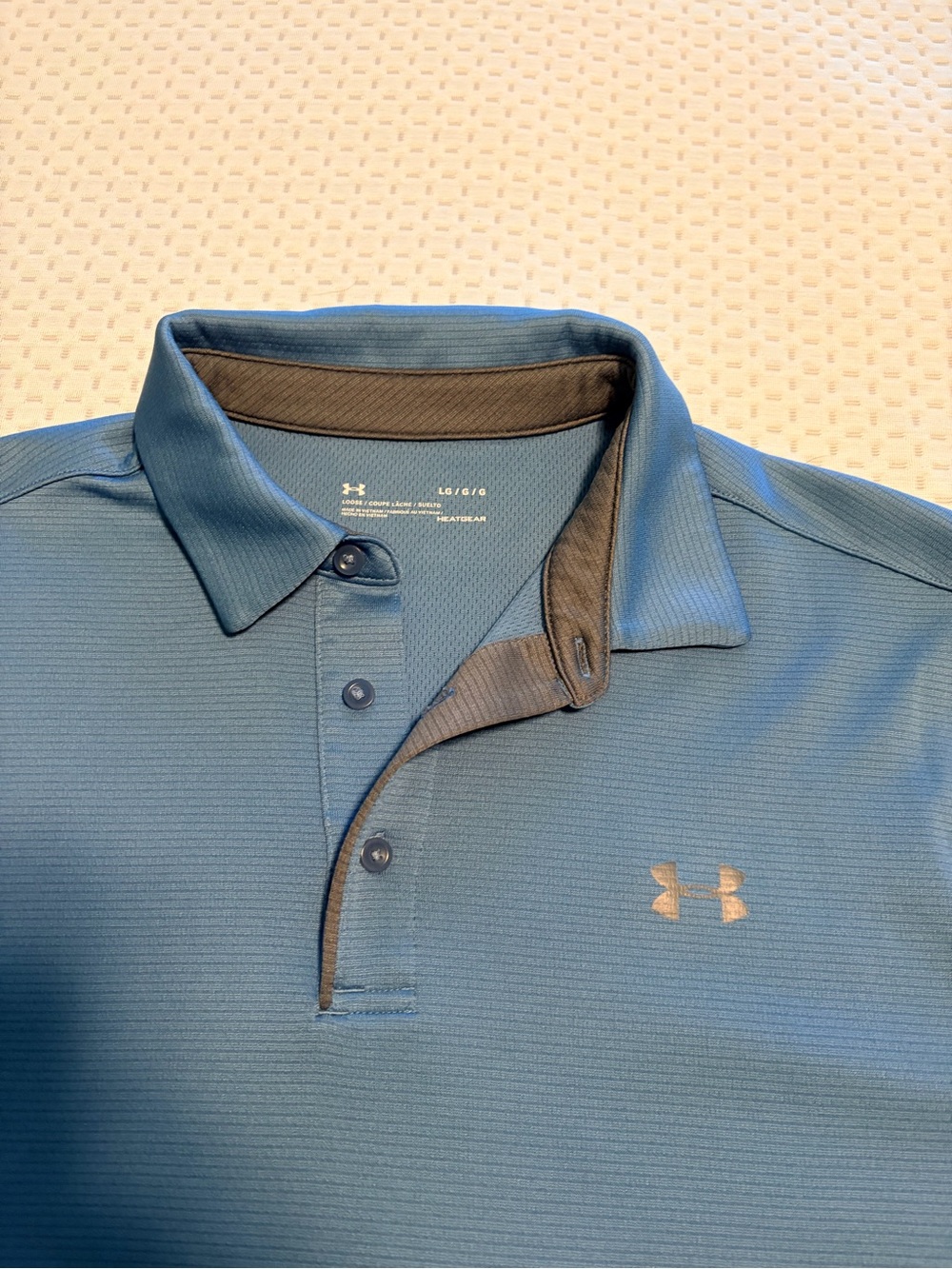 Under Armour Men’s Teal Performance Polo with Contrast Trim